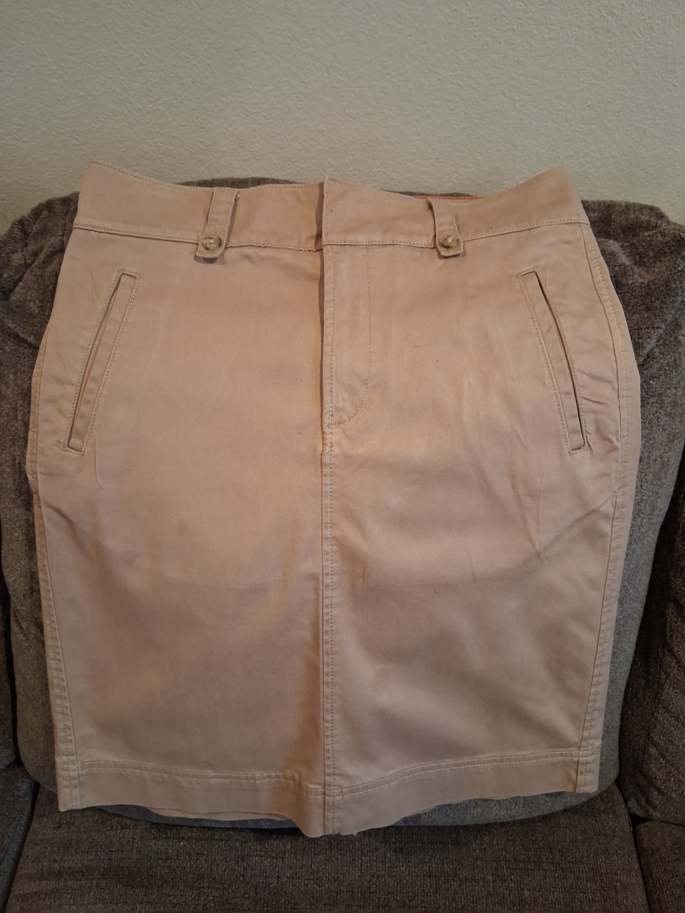 Tommy Hilfiger Beige Khaki Pencil Skirt